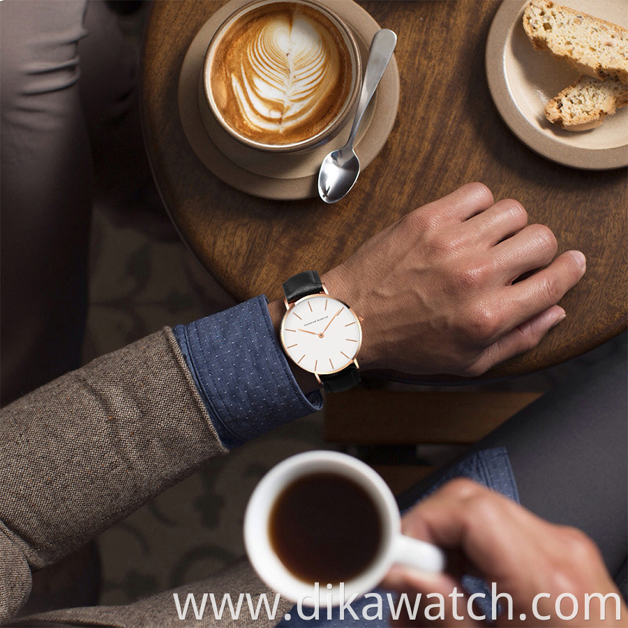Hannah Martin CB01 Watch Creative Business Leather Unisex Couple Watches Quartz Waterproof Watches Men Wrist Relogio Masculino